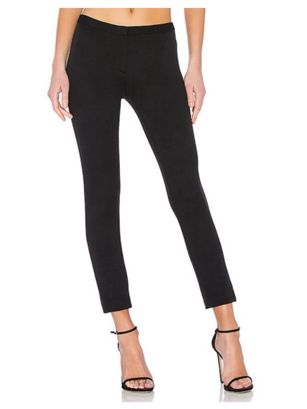 Theory Classic Skinny Pants in Solid Black | 10